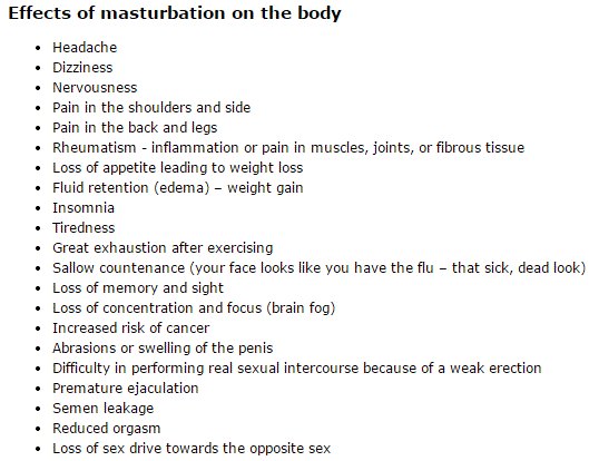 Ill Effects Male Masturbation Health 49