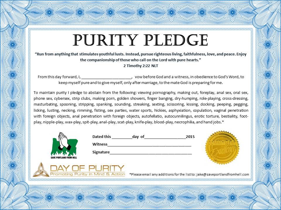 Purity Pledge 8