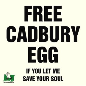 Sign 1 (Cadbury egg)